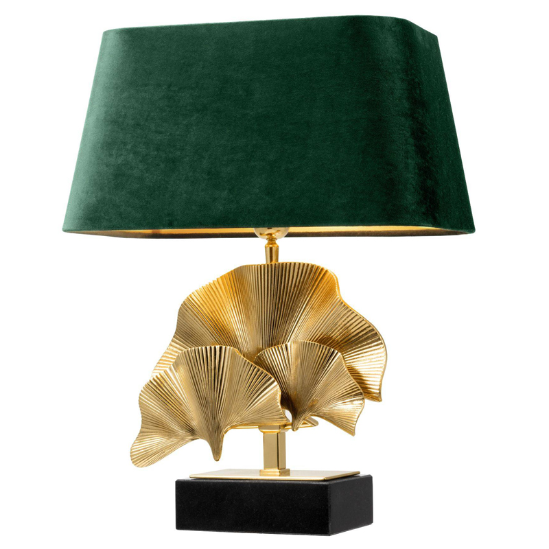 Настольная лампа Eichholtz Table Lamp Olivier green Латунь Черный Зеленый в Екатеринбурге | Loft Concept 