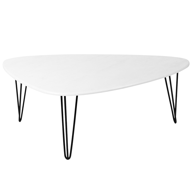 Кофейный стол Dorian Coffee Table white Белый бетон в Екатеринбурге | Loft Concept 