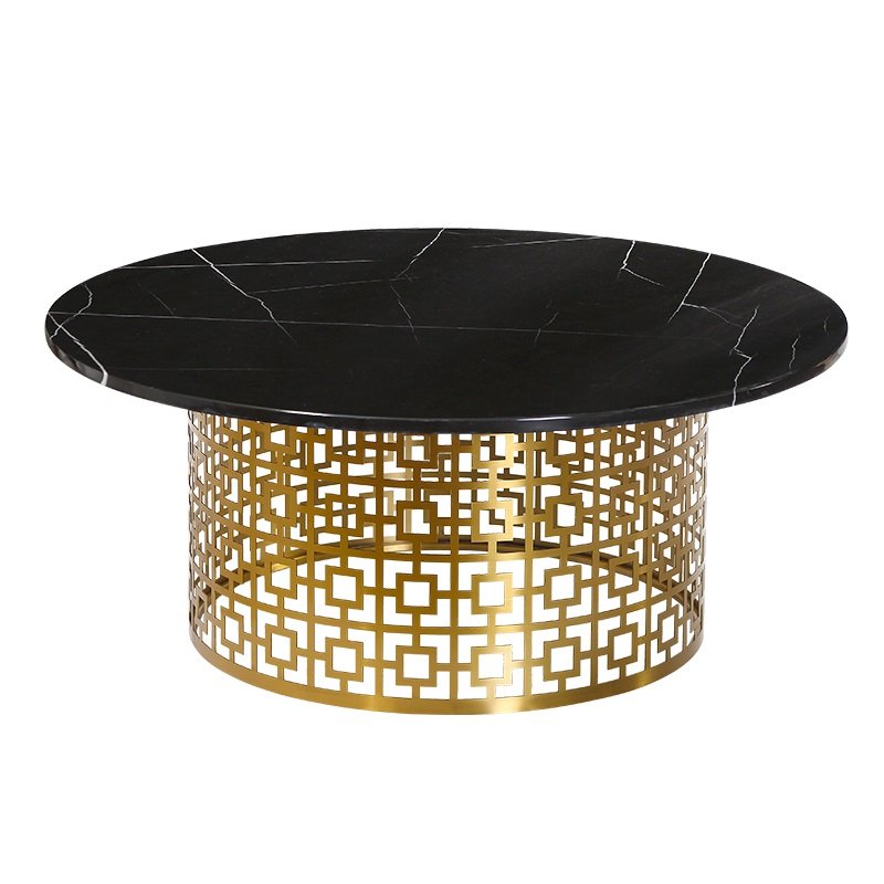 Кофейный стол Artesia Coffee Table Black Глянцевое золото Черный в Екатеринбурге | Loft Concept 