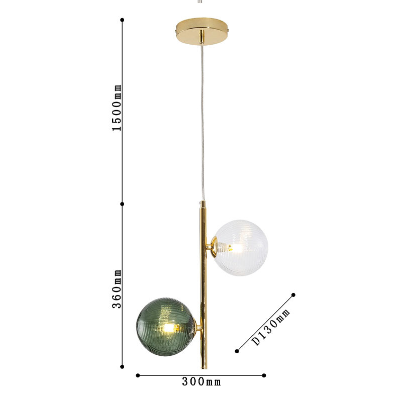 Подвесной светильник Bolle Multi Color hanging 2 lamp в Екатеринбурге