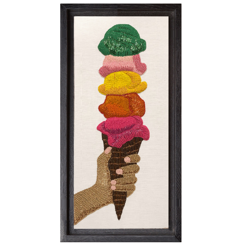 Панно Jonathan Adler ICE CREAM BEADED WALL ART Мульти в Екатеринбурге | Loft Concept 