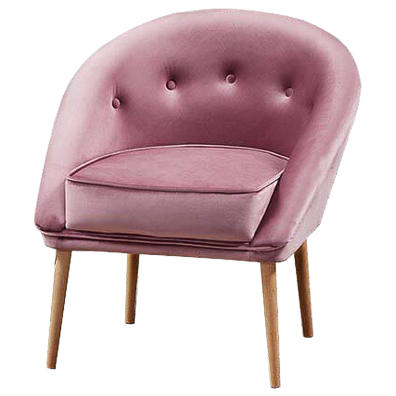 Кресло Gwyn Chair pink Розовый Древесина в Екатеринбурге | Loft Concept 