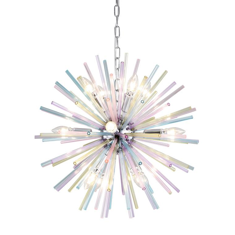 Люстра Colored Astra Chandelier 60 Хром в Екатеринбурге | Loft Concept 