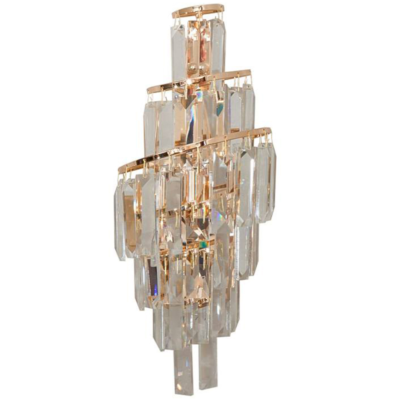 Бра Odeon Cascade Wall Lamp Gold 38 Прозрачное Стекло Золотой в Екатеринбурге | Loft Concept 