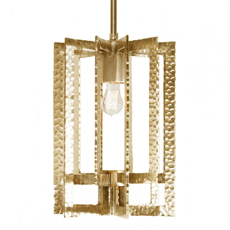 Подвесной Светильник Textured Cage Pendant Lamp gold Латунь в Екатеринбурге | Loft Concept 