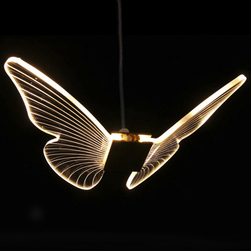 Butterfly Pendant Lamp D Глянцевое золото Прозрачный в Екатеринбурге | Loft Concept 