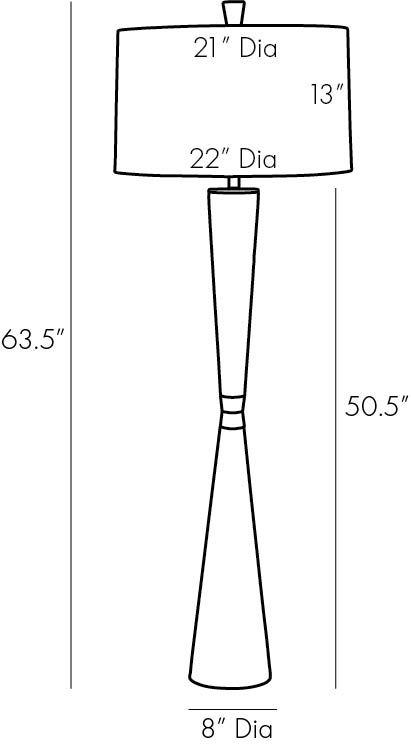 Торшер Arteriors GROM FLOOR LAMP в Екатеринбурге