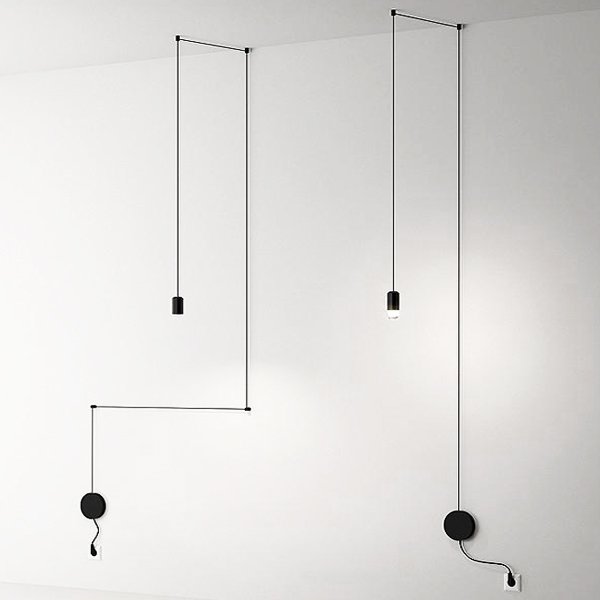 Vibia Wireflow Free-Form 0347 pendant lamp Черный в Екатеринбурге | Loft Concept 