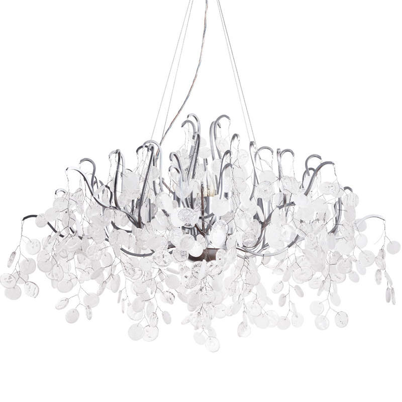 Люстра FAIRYTREE Chandelier Silver 100 Серебряный Прозрачное Стекло в Екатеринбурге | Loft Concept 