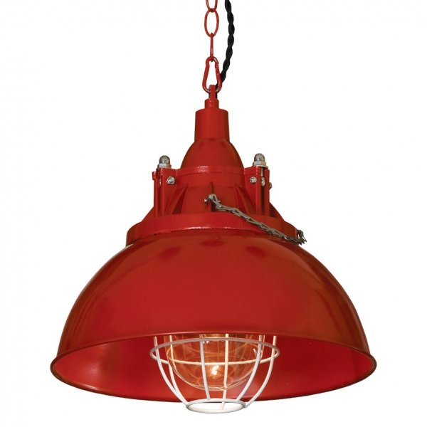 Подвесной светильник Firefighter Helmet Pendant Red Красный в Екатеринбурге | Loft Concept 