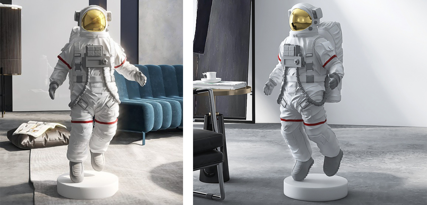 Аксессуар для интерьера большой космонавт - фото