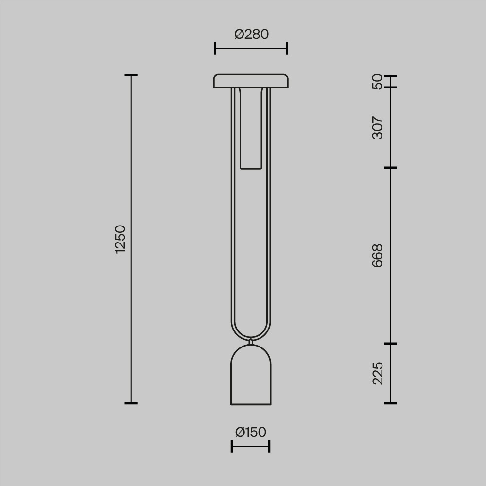 Напольный торшер светодионый Ikebana 3000К 24Вт в Екатеринбурге