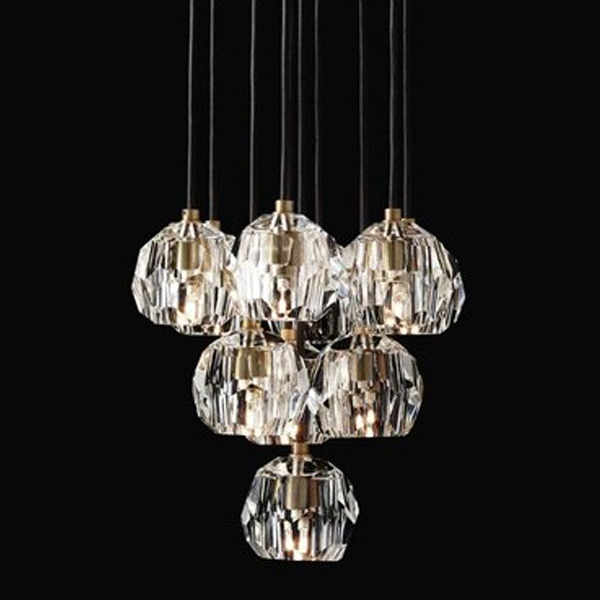 Люстра Boule De Cristal Round Cluster Chandelier 10  Латунь в Екатеринбурге | Loft Concept 