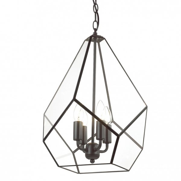 Люстра Geometry Glass Light Pendant Transparent 4 Прозрачный в Екатеринбурге | Loft Concept 