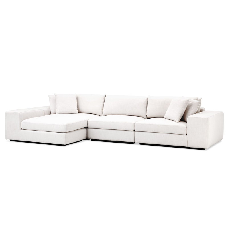 Диван Eichholtz Sofa Vista Grande Lounge white Белый Черный в Екатеринбурге | Loft Concept 