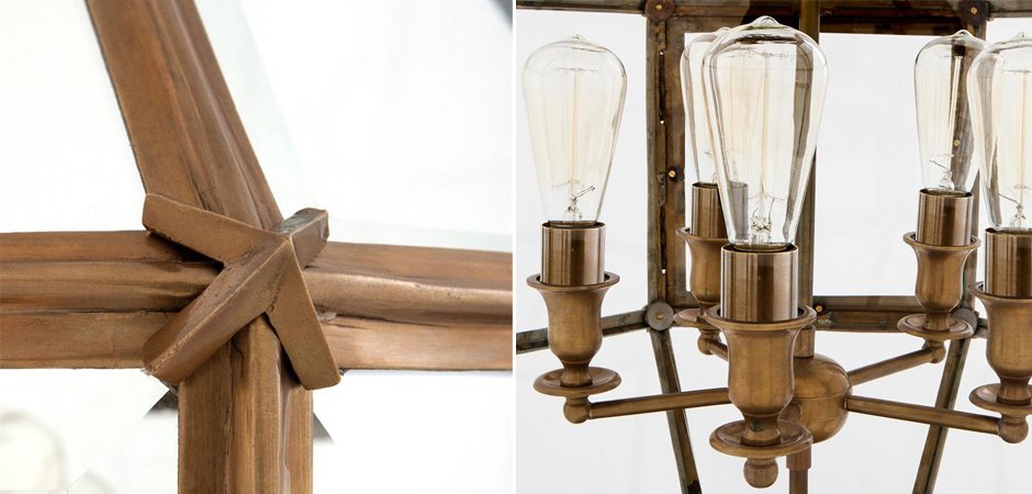 Люстра Lantern Owen Brass L - Loft-Concept в Екатеринбурге
