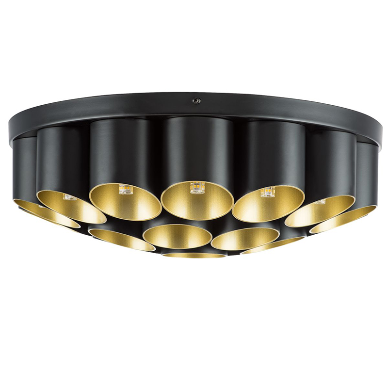 Потолочный светильник Garbi Black Pipe Organ Ceiling Lamp 22 Черный Золотой в Екатеринбурге | Loft Concept 