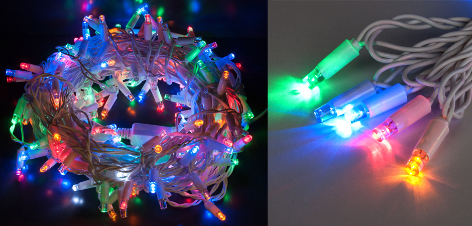 Мерцающая Цветная Гирлянда для улицы - Loft-Concept в Екатеринбурге