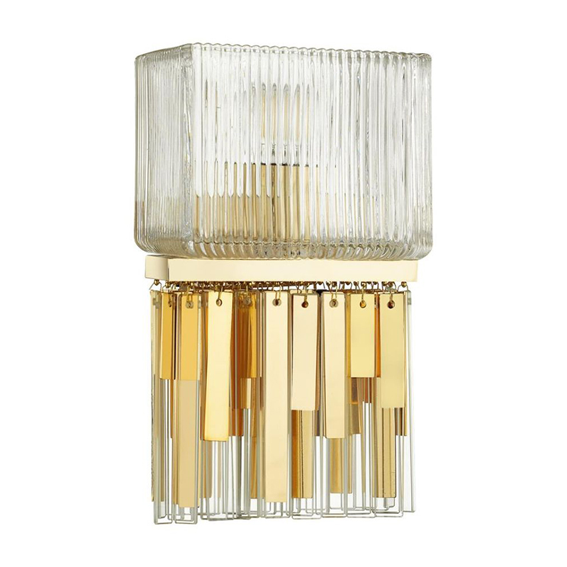 Бра Madelen Gold Wall Lamp Глянцевое золото Прозрачный (Transparent) в Екатеринбурге | Loft Concept 