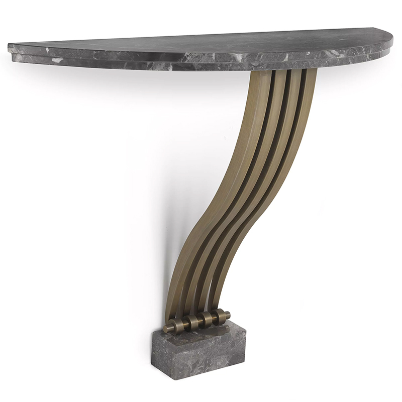 Консоль Eichholtz Console Table Renaissance Brass Серый Латунь в Екатеринбурге | Loft Concept 