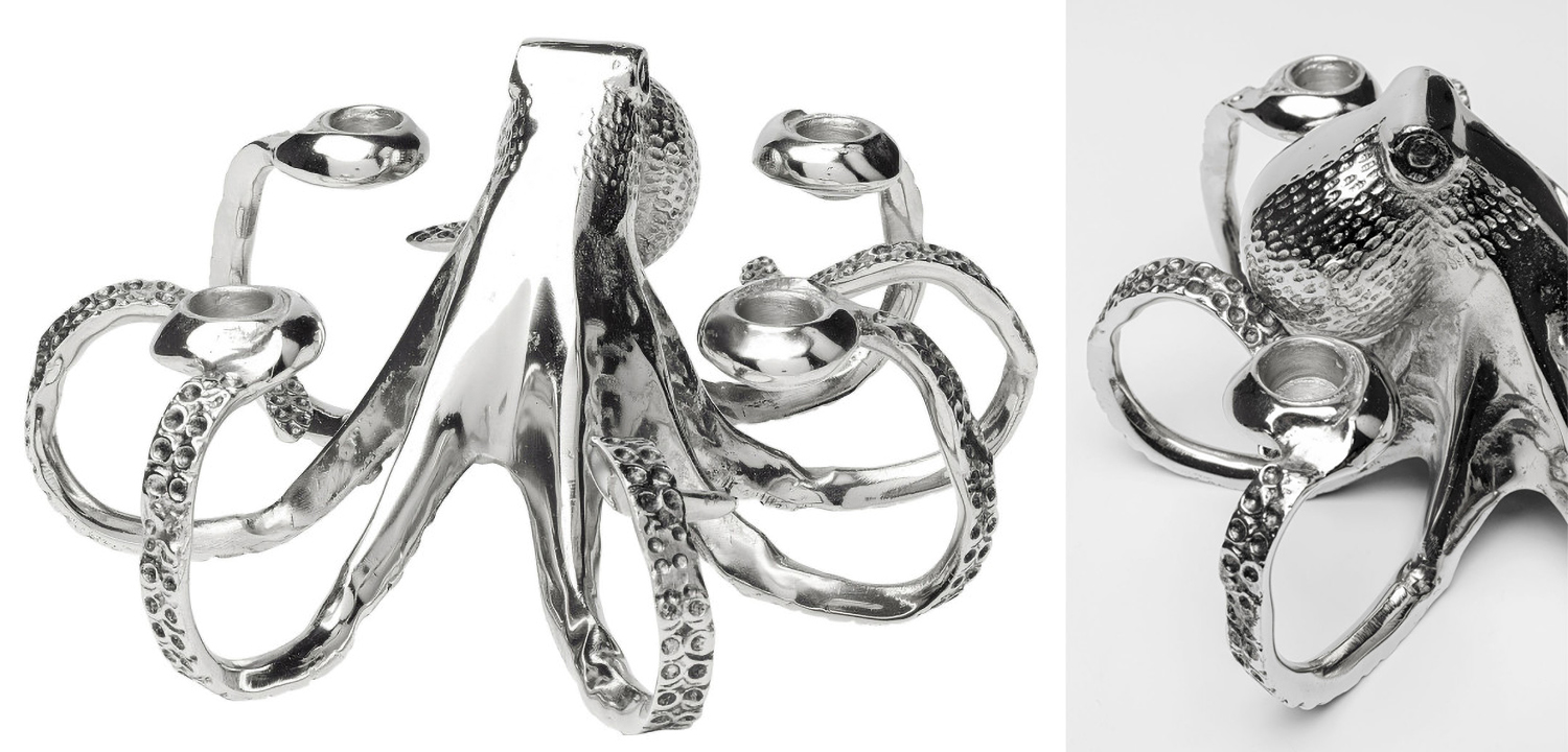 Подсвечник Chrome Octopus - фото