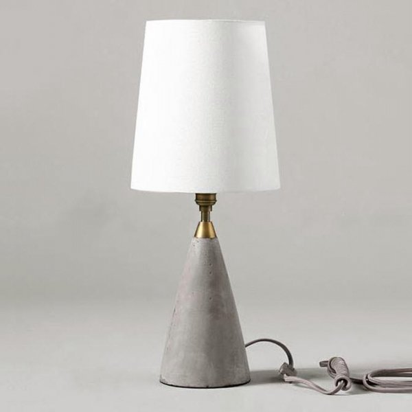 Настольная лампа Concrete Stone Table Lamp Cone Серый в Екатеринбурге | Loft Concept 