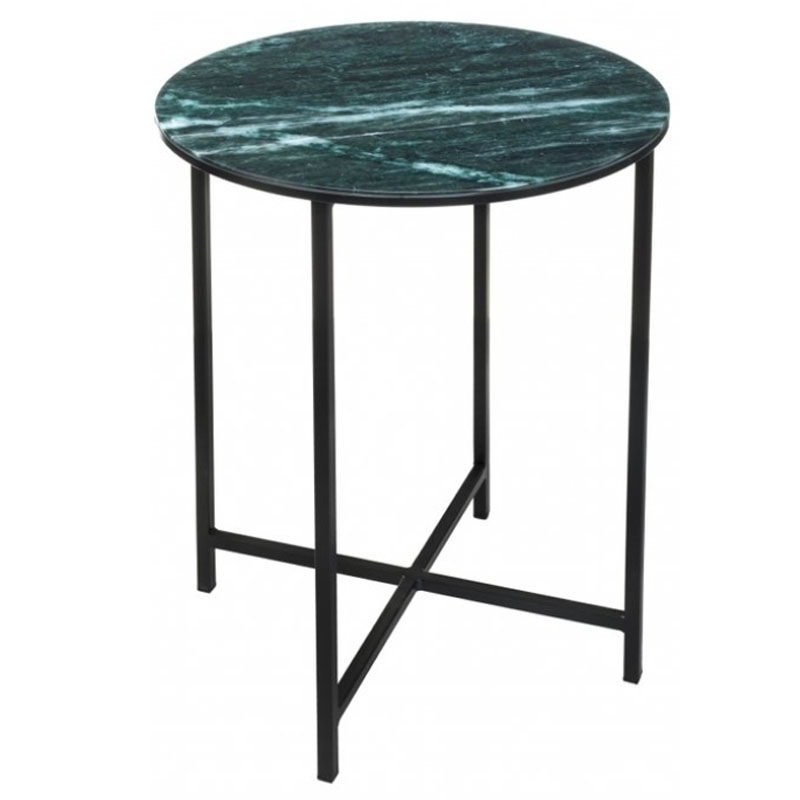 Приставной стол Zermatt Side Table round malachite Малахит в Екатеринбурге | Loft Concept 