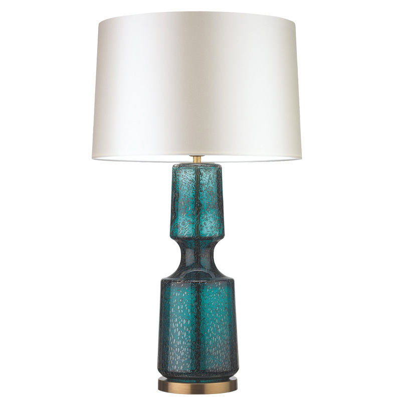 Настольная лампа Antero Teal Table Lamp Бирюзовый Молочный в Екатеринбурге | Loft Concept 