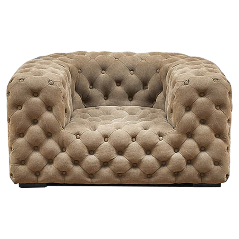 Кресло Soho Tufted Beige Armchair Бежевый в Екатеринбурге | Loft Concept 