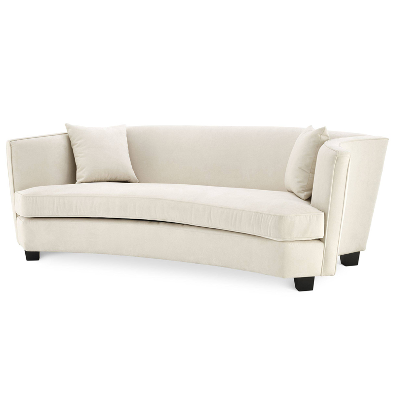 Диван Eichholtz Sofa Jiulietta 3 ivory ( слоновая кость ) Черный в Екатеринбурге | Loft Concept 