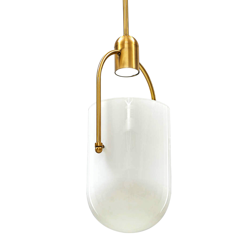 Подвесной светильник Allied Maker Hanging Lamp Золотой Белый в Екатеринбурге | Loft Concept 