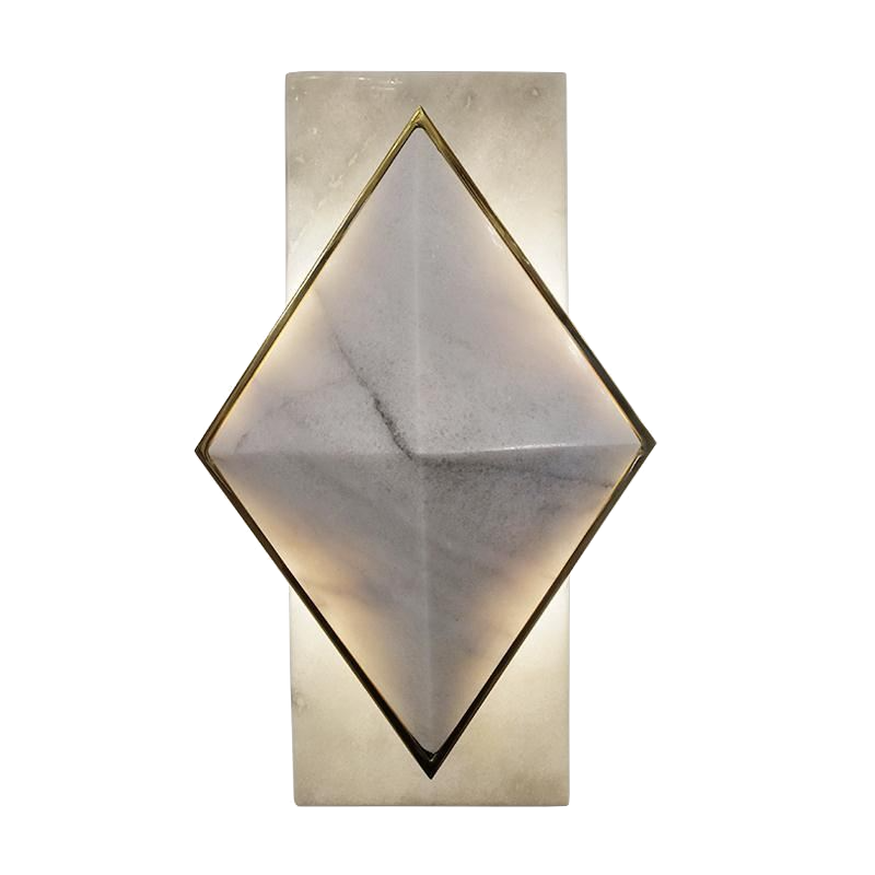 Бра Marble Diamond WALL LAMP Латунь Серый в Екатеринбурге | Loft Concept 