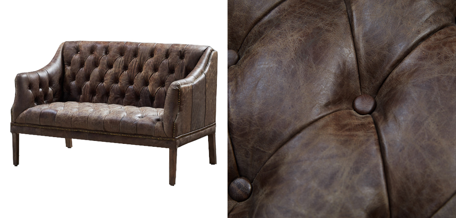 Morton Capitone Sofa Диван винтажная коричневая кожа Morton Capitone Sofa Диван винтажная коричневая кожа - Loft-Concept в Екатеринбурге