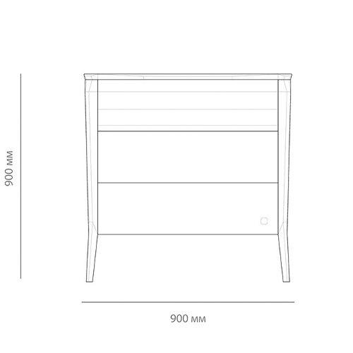 Комод из массива дуба с 3-мя ящиками Tasteful Furniture в Екатеринбурге