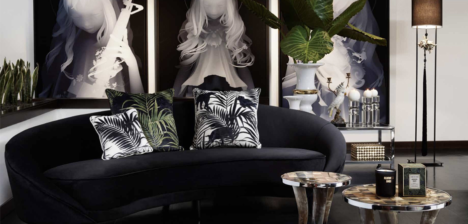 Комплект подушек SET PILLOW ABHIKA black-green - фото №2