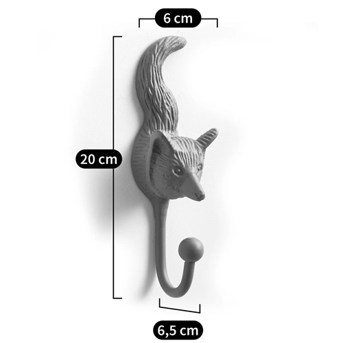 Настенный крючок лиса Fox Wall Hook Green в Екатеринбурге