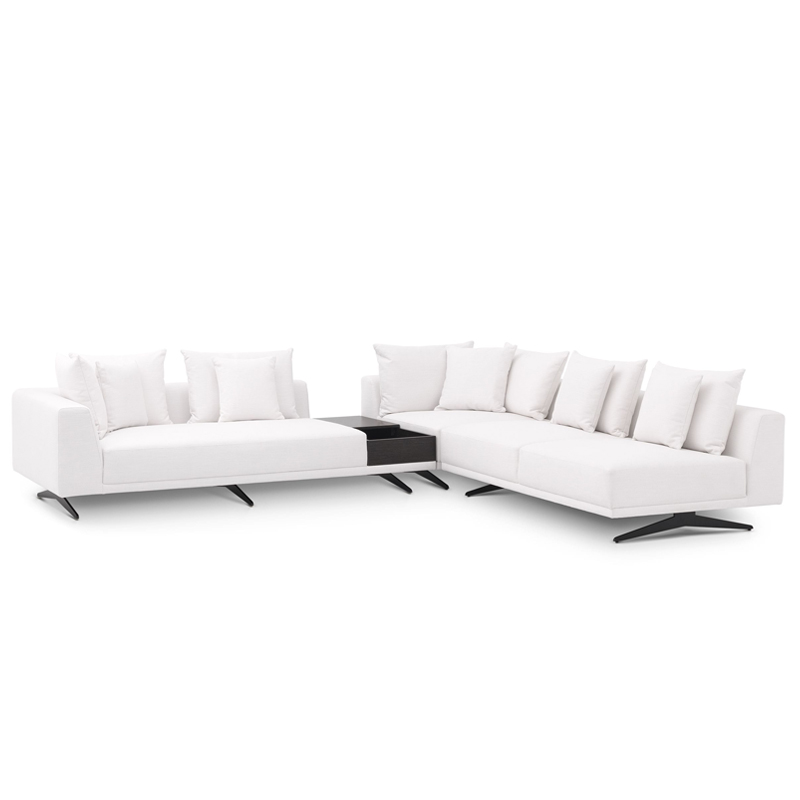 Диван Eichholtz Sofa Endless White Белый Темная бронза в Екатеринбурге | Loft Concept 