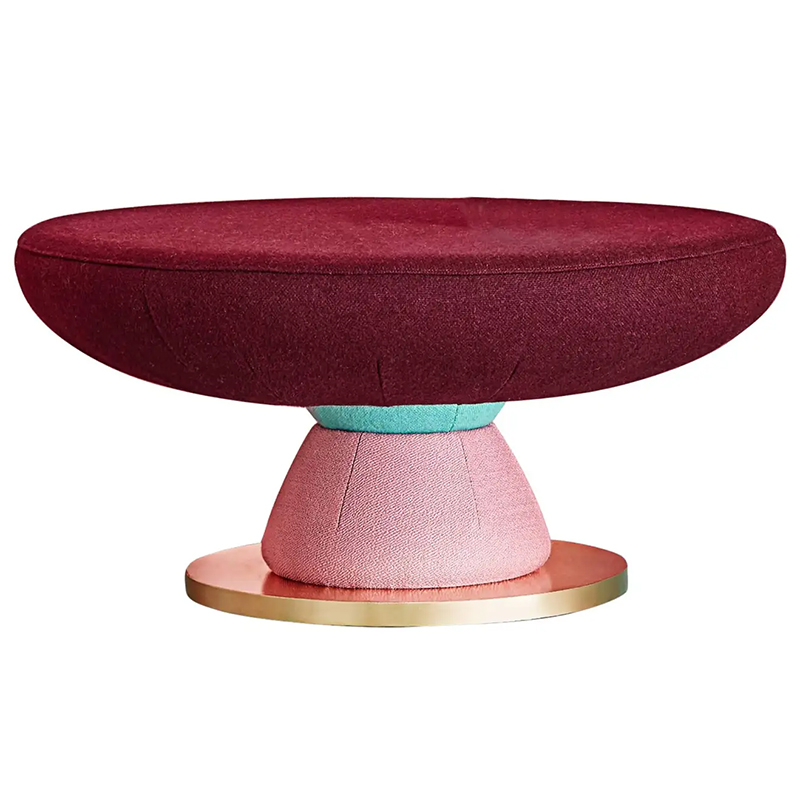 Кофейный стол дизайнерский Toadstool Collection, Colorful Coffee Table Masquespacio Бургундский красный Розовый Золотой в Екатеринбурге | Loft Concept 