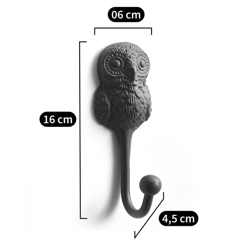 Настенный крючок в виде совы Owl Wall Hook Blue в Екатеринбурге