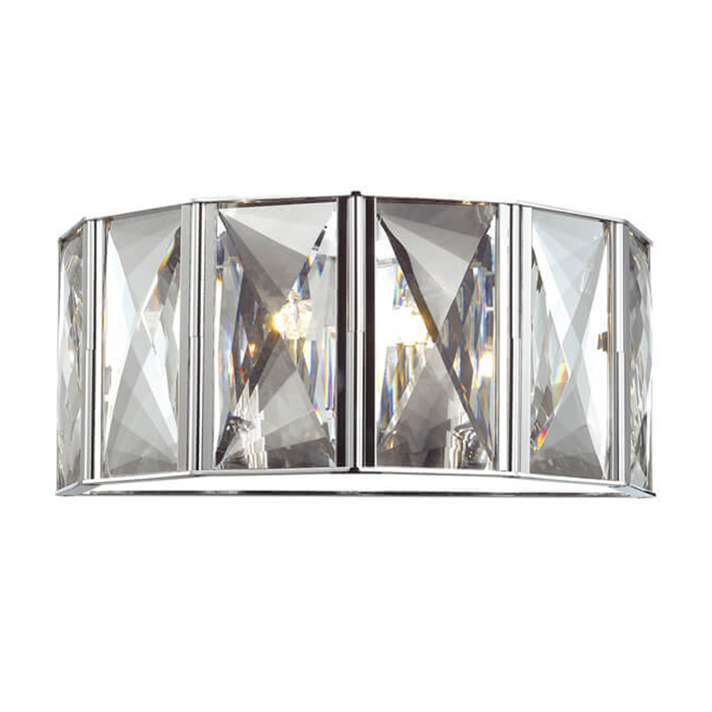 Бра Tiers Crystal Light Chrome Хром Прозрачный (Transparent) в Екатеринбурге | Loft Concept 