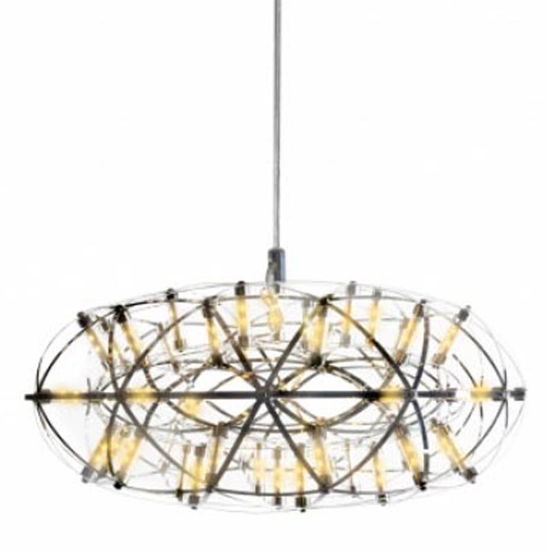 Люстра Moooi 3D Sphere Oval Yellow lamp S Хром в Екатеринбурге | Loft Concept 