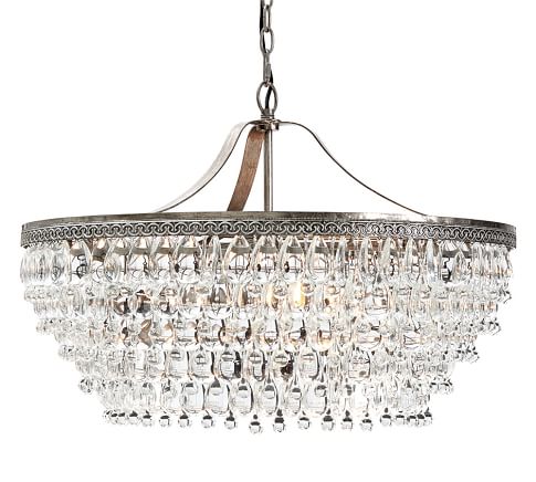 Люстра Clarissa Glass Drop Petite Round Chandelier Темная бронза винтаж в Екатеринбурге | Loft Concept 