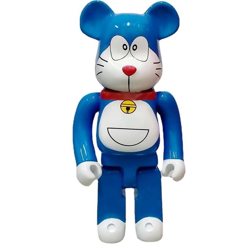 Статуэтка Bearbrick Doraemon Happy Синий Белый Красный в Екатеринбурге | Loft Concept 