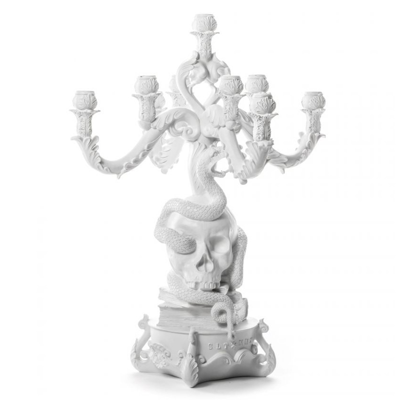 Подсвечник Seletti Giant Burlesque Skull White Белый в Екатеринбурге | Loft Concept 