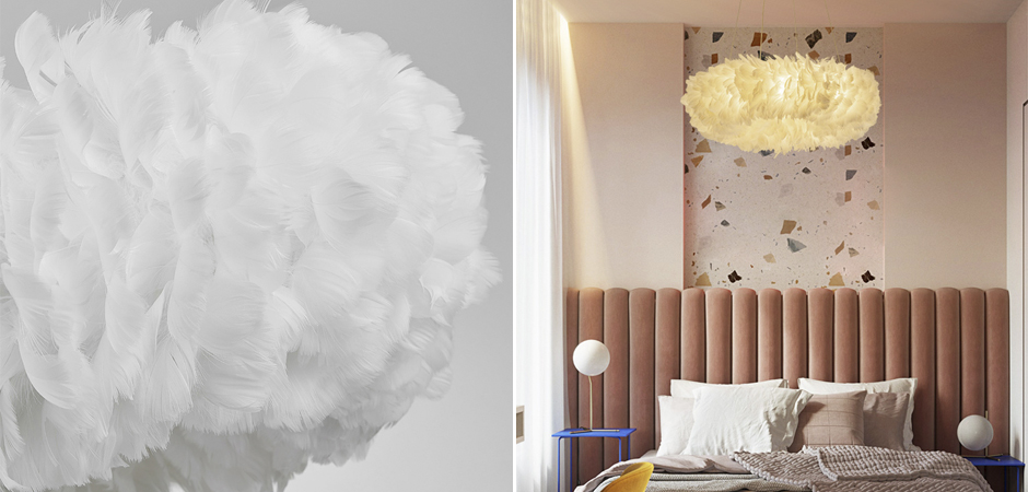 Люстра Кольцо из перьев Plumage White Люстра Кольцо из перьев Plumage White - Loft-Concept в Екатеринбурге
