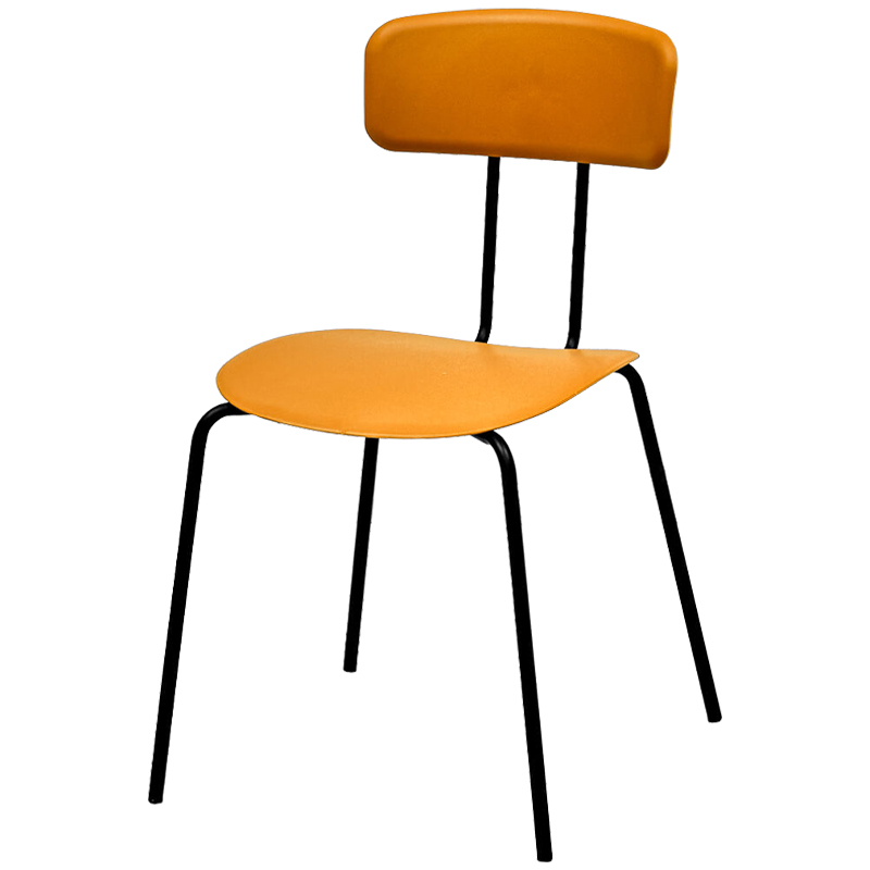 Стул Tyler Loft Stool Orange Оранжевый Черный в Екатеринбурге | Loft Concept 