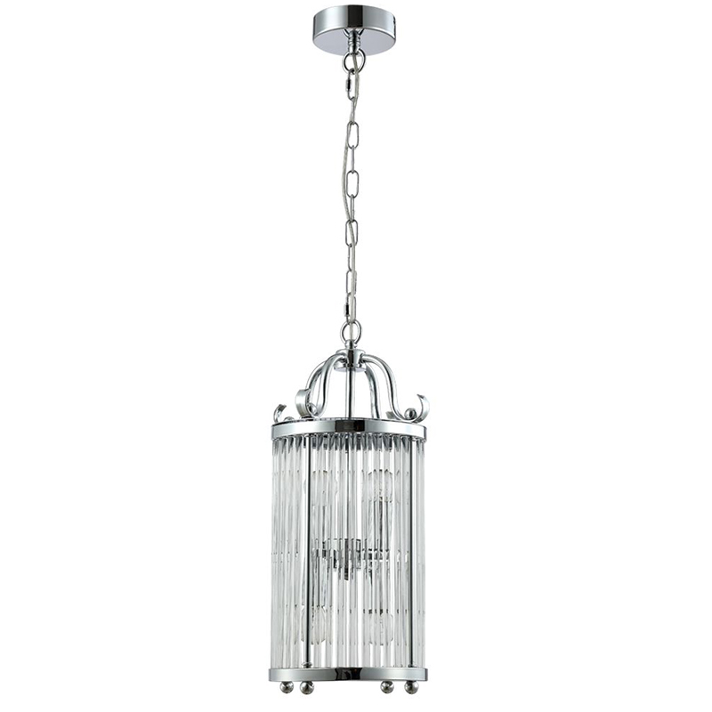 Подвесной светильник Gorden Chrome Hanging Lamp Прозрачное Стекло Хром в Екатеринбурге | Loft Concept 