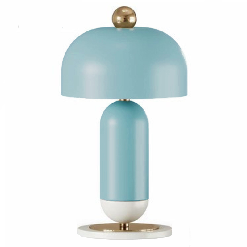 Meet Table lamp blue Голубой Латунь в Екатеринбурге | Loft Concept 