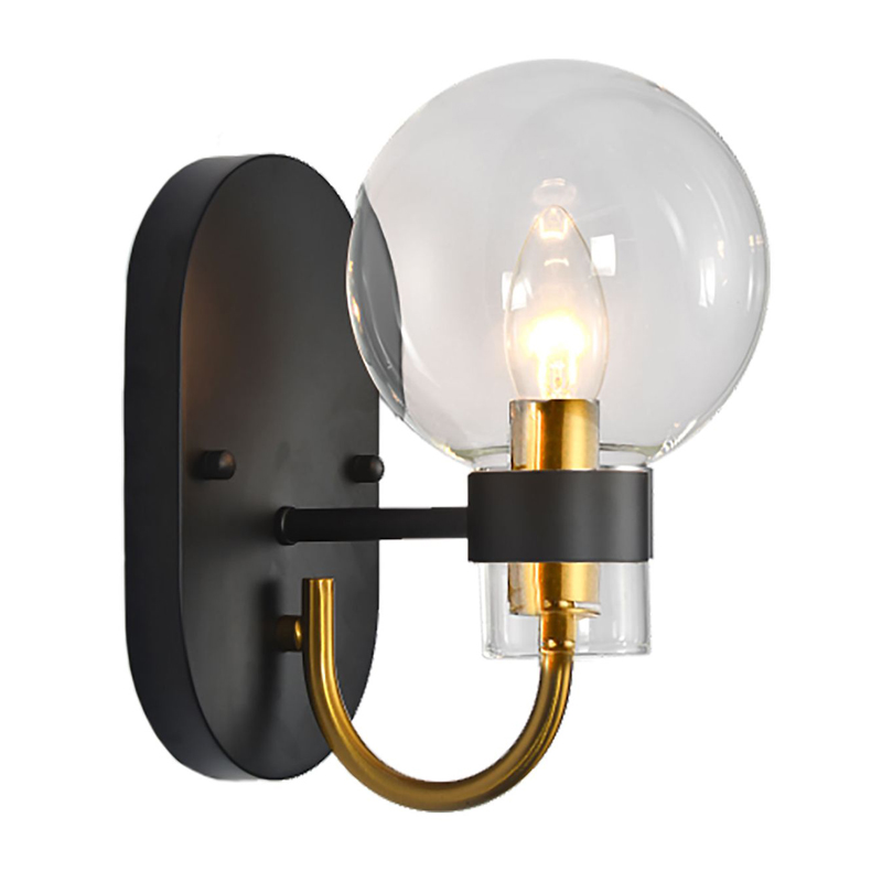 Бра Votrom Sconce black Черный Бронза Прозрачный (Transparent) в Екатеринбурге | Loft Concept 