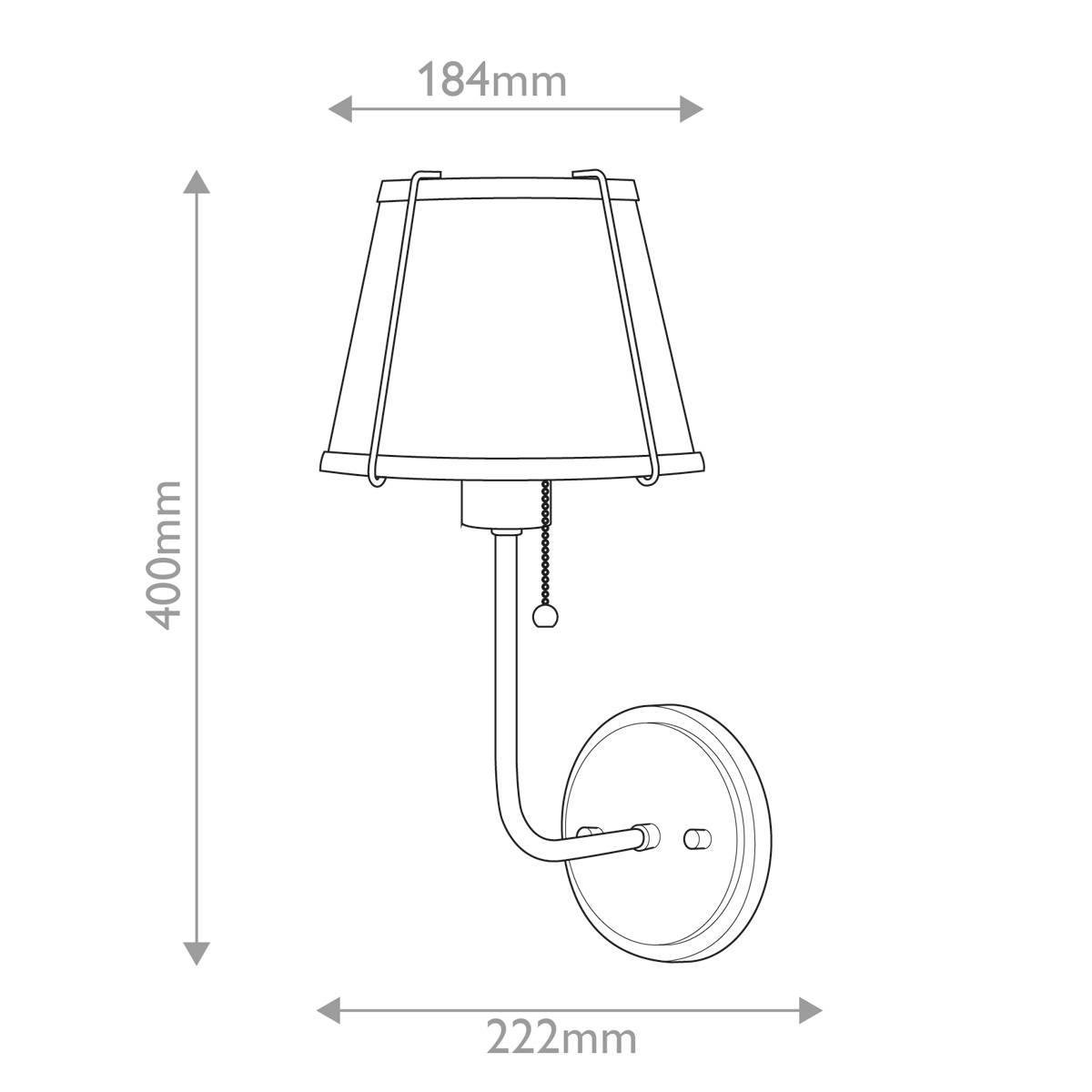 Бра с конусным плафоном и латунной фурнитурой с цепочкой для включения Hinkley в Екатеринбурге